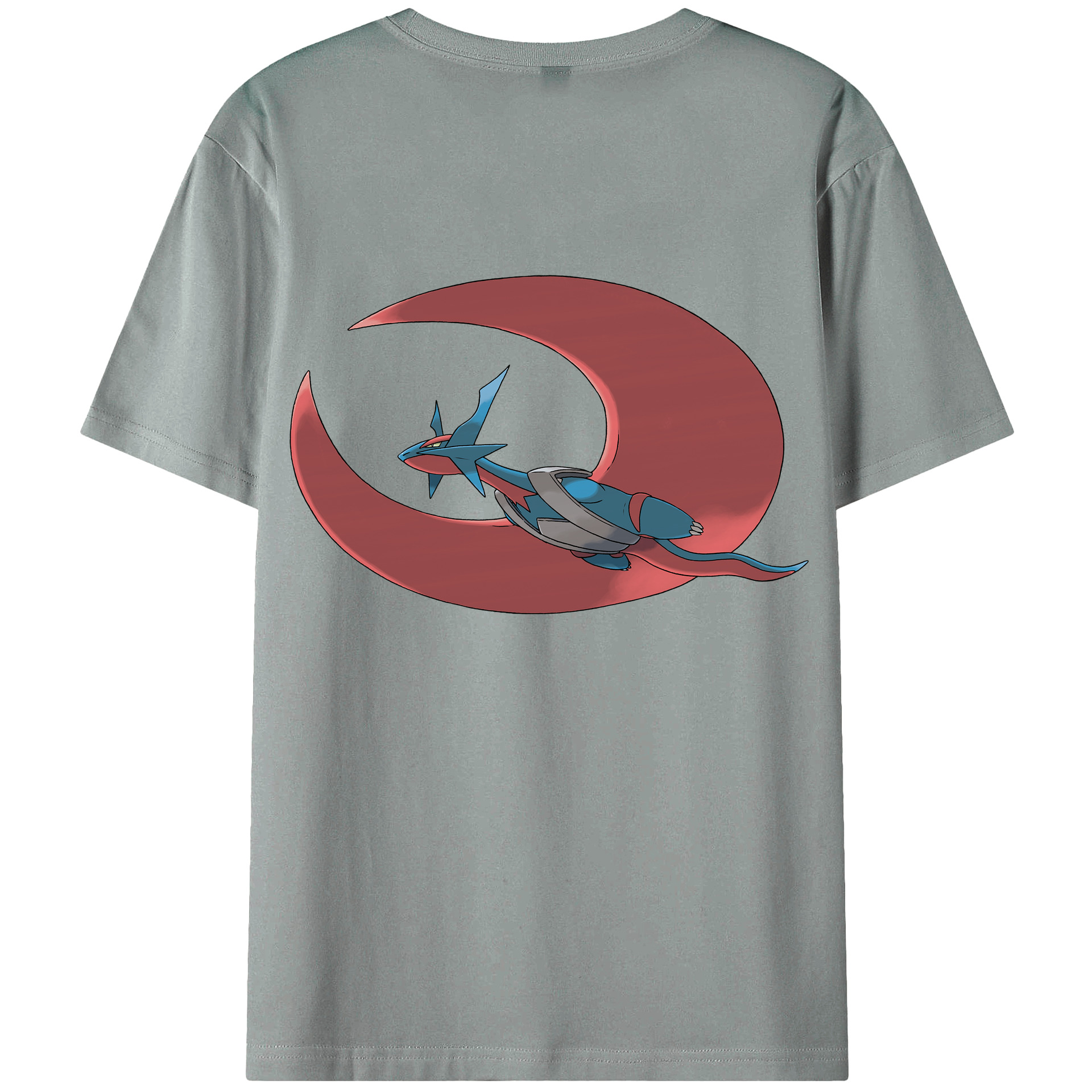 （画像用） ポケットモンスター Pokémon 綿100％ メンズ半袖Tシャツ（バックプリント） 通気性